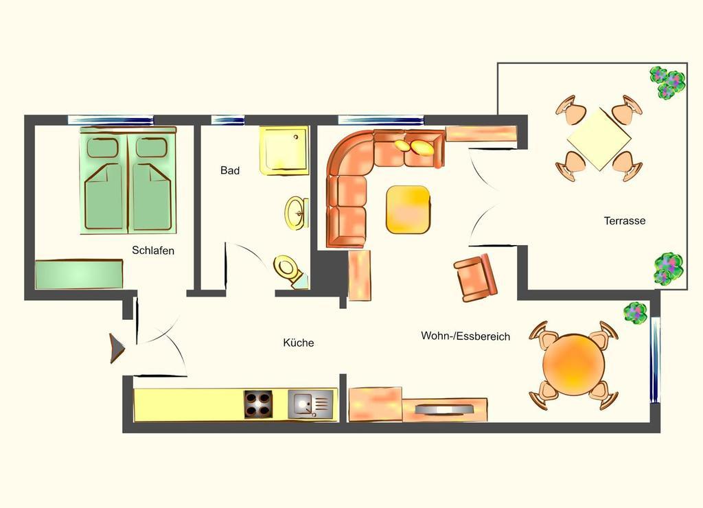 Apartment Ferienidyll 1 هيرينجسدورف المظهر الخارجي الصورة